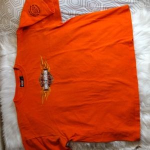 Harley Davidson tee shirt orange